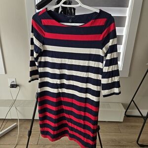 Tommy Hilfiger Mid-length Striped Boatneck Dress